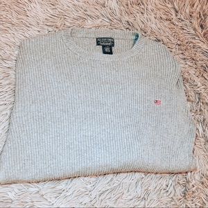 Polo Ralph Lauren Oversized Flag Gray Sweater